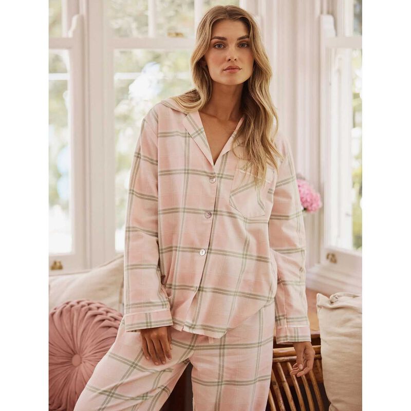 Papinelle Organic Cotton Plaid Cosy PJ Set image number 2
